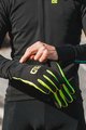 ALÉ Cycling long-finger gloves - WINTER - black/yellow