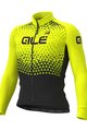 ALÉ Cycling winter long sleeve jersey - SUMMIT WINTER - black/yellow