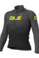 ALÉ Cycling winter long sleeve jersey - SUMMIT WINTER - black/grey