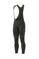 ALÉ Cycling long bib trousers - BULLET WR WINTER - black/white