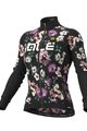 ALÉ Cycling winter long sleeve jersey - FIORI LADY WINTER - black