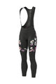 ALÉ Cycling long bib trousers - FIORI LADY WINTER - black