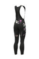 ALÉ Cycling long bib trousers - FIORI LADY WINTER - black