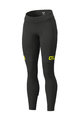 ALÉ Cycling long trousers withot bib - BLEND LADY WINTER - black/yellow