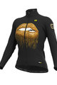 ALÉ Cycling winter long sleeve jersey - LIPS LADY WINTER - gold/black