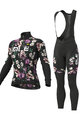 ALÉ Cycling winter set - FIORI LADY WINTER - black