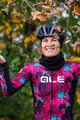 ALÉ Cycling winter long sleeve jersey - AMAZZONIA LADY WNT - black/pink