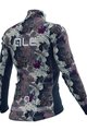 ALÉ Cycling winter long sleeve jersey - AMAZZONIA LADY WNT - blue/beige