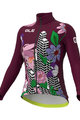 ALÉ Cycling winter long sleeve jersey - PR-R CITY LADY WNT - bordeaux