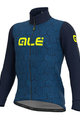 ALÉ Cycling thermal jacket - SOLID CROSS - blue