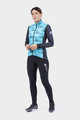 ALÉ Cycling thermal jacket - SOLID SHARP LADY WNT - light blue/black