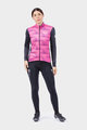 ALÉ Cycling thermal jacket - SOLID SHARP LADY WNT - pink/black