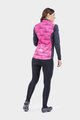 ALÉ Cycling thermal jacket - SOLID SHARP LADY WNT - pink/black