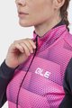 ALÉ Cycling thermal jacket - SOLID SHARP LADY WNT - pink/black