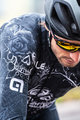 ALÉ Cycling winter long sleeve jersey - SKULL WINTER - black/white