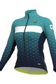 ALÉ Cycling winter set - PR-R STARS LADY WNT - black/light blue