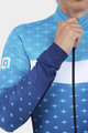 ALÉ Cycling winter long sleeve jersey - PR-R STARS LADY WNT - light blue/blue