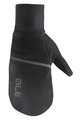 ALÉ Cycling long-finger gloves - SCIROCCO 2-IN-1 - black
