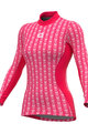 ALÉ Cycling long sleeve t-shirt - INTIMO CUBES LADY - pink