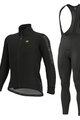 ALÉ Cycling winter set with jacket - FONDO WINTER - black