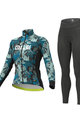 ALÉ Cycling winter set - AMAZZONIA LADY WNT - black/green