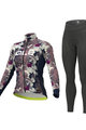 ALÉ Cycling winter set - AMAZZONIA LADY WNT - black/purple/blue