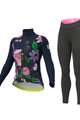 ALÉ Cycling winter set - PR-R CITY LADY WNT - purple/black/blue