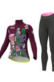 ALÉ Cycling winter set - PR-R CITY LADY WNT - black/purple
