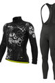 ALÉ Cycling winter set - SKULL WINTER - black