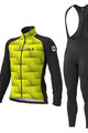 ALÉ Cycling winter set with jacket - SOLID SHARP WINTER - black/yellow