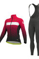 ALÉ Cycling winter set - PR-R STARS LADY WNT - pink/black
