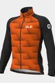 ALÉ Cycling thermal jacket - SOLID SHARP - orange/black