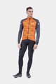 ALÉ Cycling thermal jacket - SOLID SHARP - orange/black