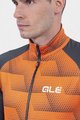 ALÉ Cycling thermal jacket - SOLID SHARP - orange/black