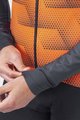 ALÉ Cycling thermal jacket - SOLID SHARP - orange/black