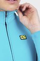 ALÉ Cycling winter long sleeve jersey - WARM RACE LADY WNT - turquoise