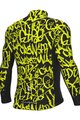 ALÉ Cycling winter long sleeve jersey - SOLID RIDE - yellow/black