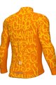 ALÉ Cycling winter long sleeve jersey - SOLID RIDE - yellow/orange
