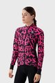 ALÉ Cycling winter long sleeve jersey - SOLID RIDE LADY WNT - black/pink