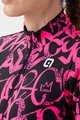 ALÉ Cycling winter long sleeve jersey - SOLID RIDE LADY WNT - black/pink