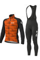 ALÉ Cycling winter set with jacket - SHARP + WINTER - black/orange