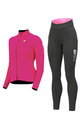 ALÉ Cycling winter set - WARM RACE+ESSENTIAL - pink/black