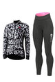 ALÉ Cycling winter set - RIDE + ESSENTIAL W - black/white