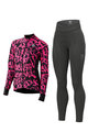 ALÉ Cycling winter set - RIDE + ESSENTIAL W - black/pink