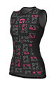 ALÉ Cycling tank top - VELA ACTIVE - black/pink