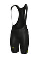 ALÉ Cycling bib shorts - FUSION HD - black/yellow