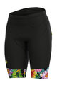 ALÉ Cycling shorts without bib - LAB FLOWER LADY - black