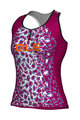 ALÉ Cycling sleeveless jersey - ALÉ AGGUATO LADY - white/pink