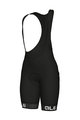 ALÉ Cycling bib shorts - TRAGUARDO LADY - black/white