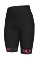 ALÉ Cycling shorts without bib - TRAGUARDO LADY  - black/pink